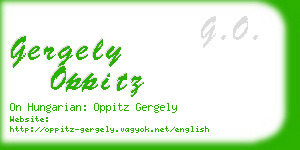 gergely oppitz business card